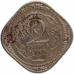 Cupro Nickel Two Annas Coin of King George VI of Calcutta Mint of 1946.