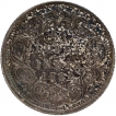 Silver Quarter Rupee Coin of Victoria Queen of Madras Mint of 1862.