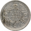 Silver Quarter Rupee Coin of King George VI of Lahore Mint of 1944.