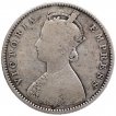 Silver Half Rupee Coin of Victoria Empress of Bombay Mint of 1888.