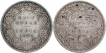 Silver Half Rupee Coins of Victoria Empress of Bombay Mint of 1894.