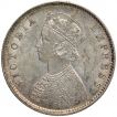 Silver Half Rupee Coin of Victoria Empress of Bombay Mint of 1899.