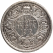 Silver Half Rupee Coin of King George V of Calcutta Mint of 1913.