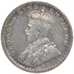 Silver Half Rupee Coin of King George V of Bombay Mint of 1914.