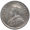 Silver Half Rupee Coin of King George V of Calcutta Mint of 1916.