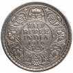 Silver Half Rupee Coin of King George V of Calcutta Mint of 1916.