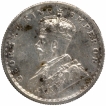 Silver Half Rupee Coin of King George V of Calcutta Mint of 1921.