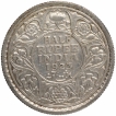 Silver Half Rupee Coin of King George V of Calcutta Mint of 1923.