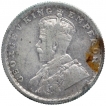 Silver Half Rupee Coin of King George V of Calcutta Mint of 1929.