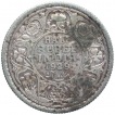 Silver Half Rupee Coin of King George V of Calcutta Mint of 1929.