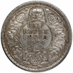 Silver Half Rupee Coin of King George V of Calcutta Mint of 1934.