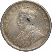 Silver Half Rupee Coin of King George V of Calcutta Mint of 1936.