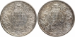 Silver Half Rupee Coins of King George VI of Calcutta and Bombay Mint of 1940.