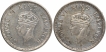 Silver Half Rupee Coins of King George VI of Calcutta and Bombay Mint of 1940.