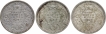 Silver Half Rupee Coin of King George VI of Bombay Mint of 1944.