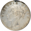 Silver One Rupee Coin of Victoria Queen of Calcutta Mint of 1840.