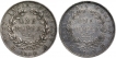 Silver One Rupee Coins of Victoria Queen of Bombay Mint of 1840.