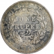 Silver One Rupee Coin of Victoria Queen of Madras Mint of 1840.