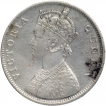 Silver One Rupee Coin of Victoria Queen of Bombay Mint of 1862.