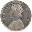 Silver One Rupee Coin of Victoria Queen of Bombay Mint of 1862.