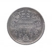 Silver One Rupee Coin of Victoria Queen of Bombay Mint of 1862.