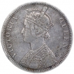 Silver One Rupee Coin of Victoria Queen of Bombay Mint of 1874.