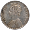 Silver One Rupee Coin of Victoria Empress of Bombay Mint of 1878.