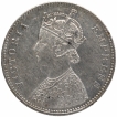 Silver One Rupee Coin of Victoria Empress of Bombay Mint of 1882.