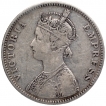 Silver One Rupee Coin of Victoria Empress of Bombay Mint of 1883.