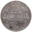 Silver One Rupee Coin of Victoria Empress of Bombay Mint of 1883