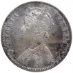 Silver One Rupee Coin of Victoria Empress of Bombay Mint of 1883.