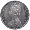 Silver One Rupee Coin of Victoria Empress of Calcutta Mint of 1885.