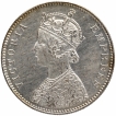 Silver One Rupee Coin of Victoria Empress of Bombay Mint of 1885.