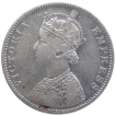 Silver One Rupee Coin of Victoria Empress of Bombay Mint of 1885.