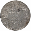 Silver One Rupee Coin of Victoria Empress of Calcutta Mint of 1900.