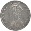 Silver One Rupee Coin of Victoria Empress of Calcutta Mint of 1900.