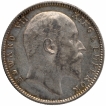 Silver One Rupee Coin of King Edward VII of Bombay Mint of 1903.