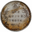 Silver One Rupee Coin of King Edward VII of Bombay Mint of 1904.