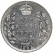 Silver One Rupee Coin of King Edward VII of Bombay Mint of 1904.