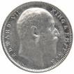 Silver One Rupee Coin of King Edward VII of Bombay Mint of 1904.