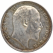 Silver One Rupee Coin of King Edward VII of Bombay Mint of 1906.