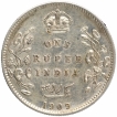 Silver One Rupee Coin of King Edward VII of Calcutta Mint of 1909.