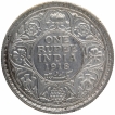 Silver One Rupee Coin of King George V of Bombay Mint of 1918.