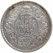 Silver One Rupee Coin of King George V of Bombay Mint of 1920.