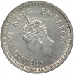 Silver One Rupee Coin of King George VI of Bombay Mint of  1944.