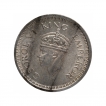 Silver One Rupee Coin of King George VI of Lahore Mint of 1945.