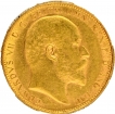 Gold Sovereign Coin of King Edward VII of Australia of 1907.