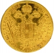 Gold One Ducat Coin of Francis Joseph I of Austria.