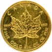 Gold Ten Dollars Coin of Elizabeth II of Canada.