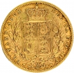 Gold Sovereign Coin of Victoria of United Kingdom.